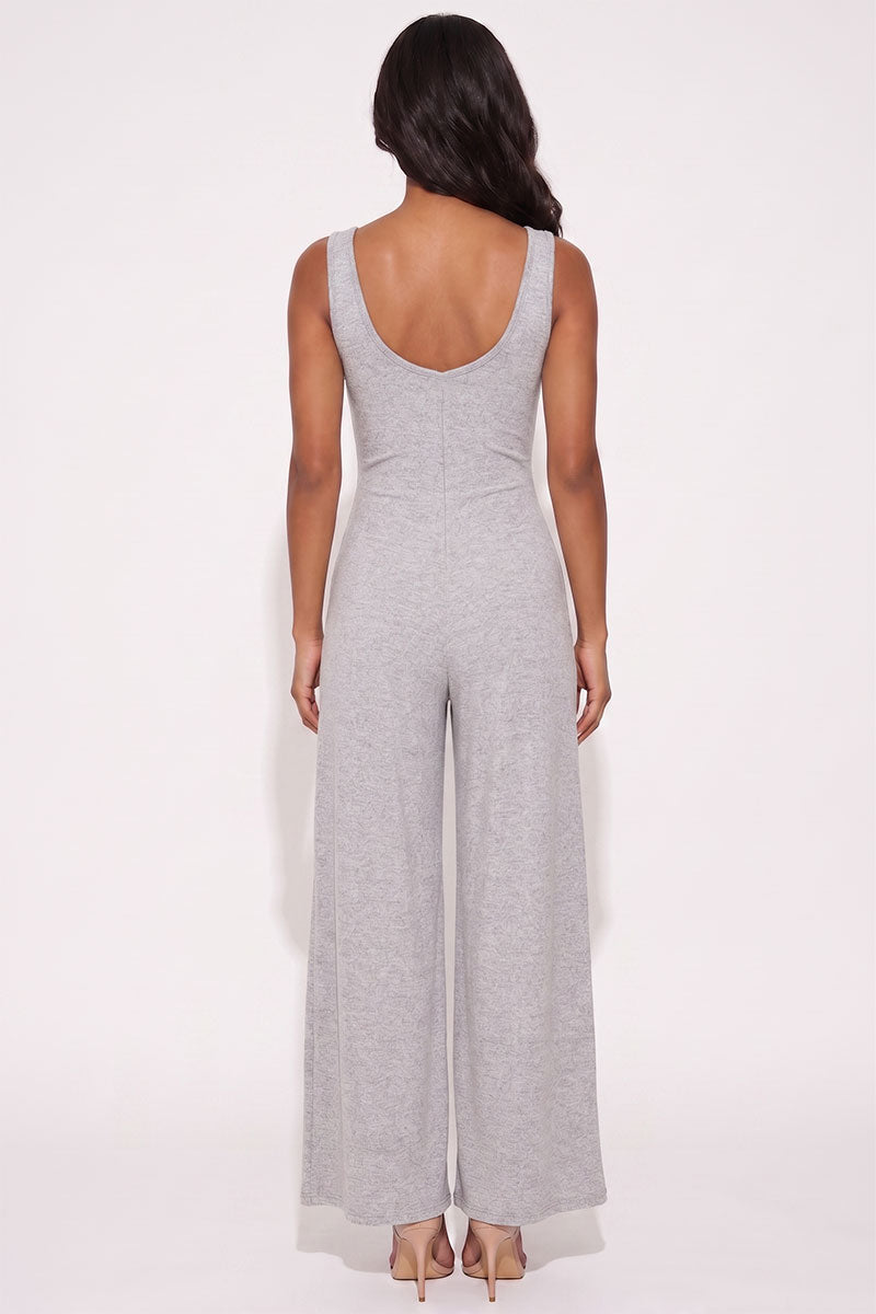 Sleeveless Tank Wide Leg Jumpsuit