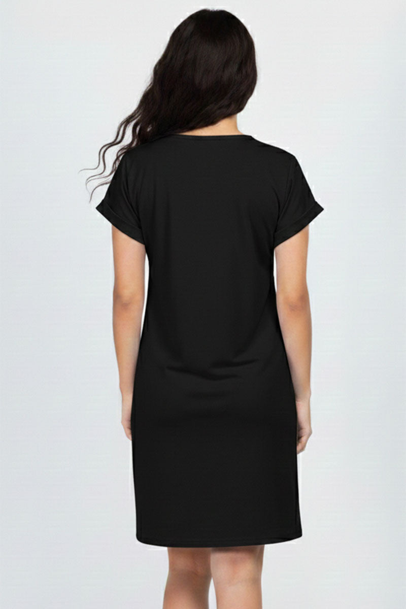 Cap Sleeve Pocket Mini Dress