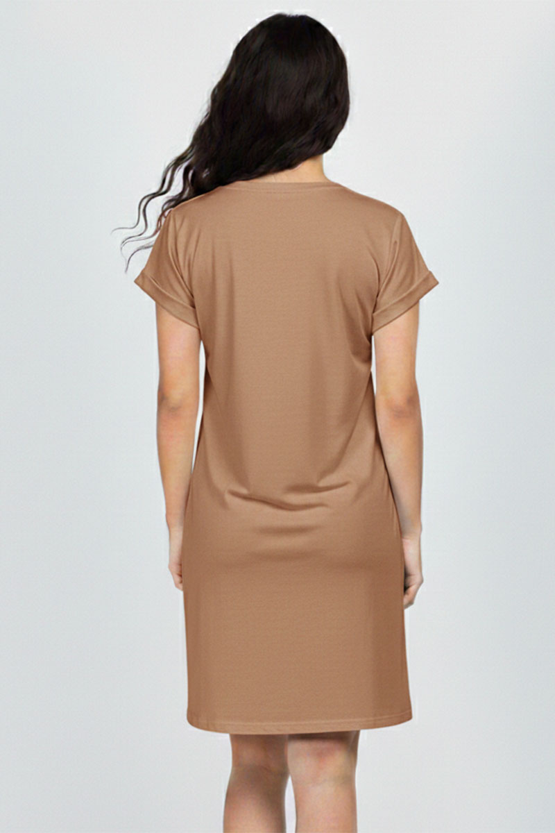 Cap Sleeve Pocket Mini Dress
