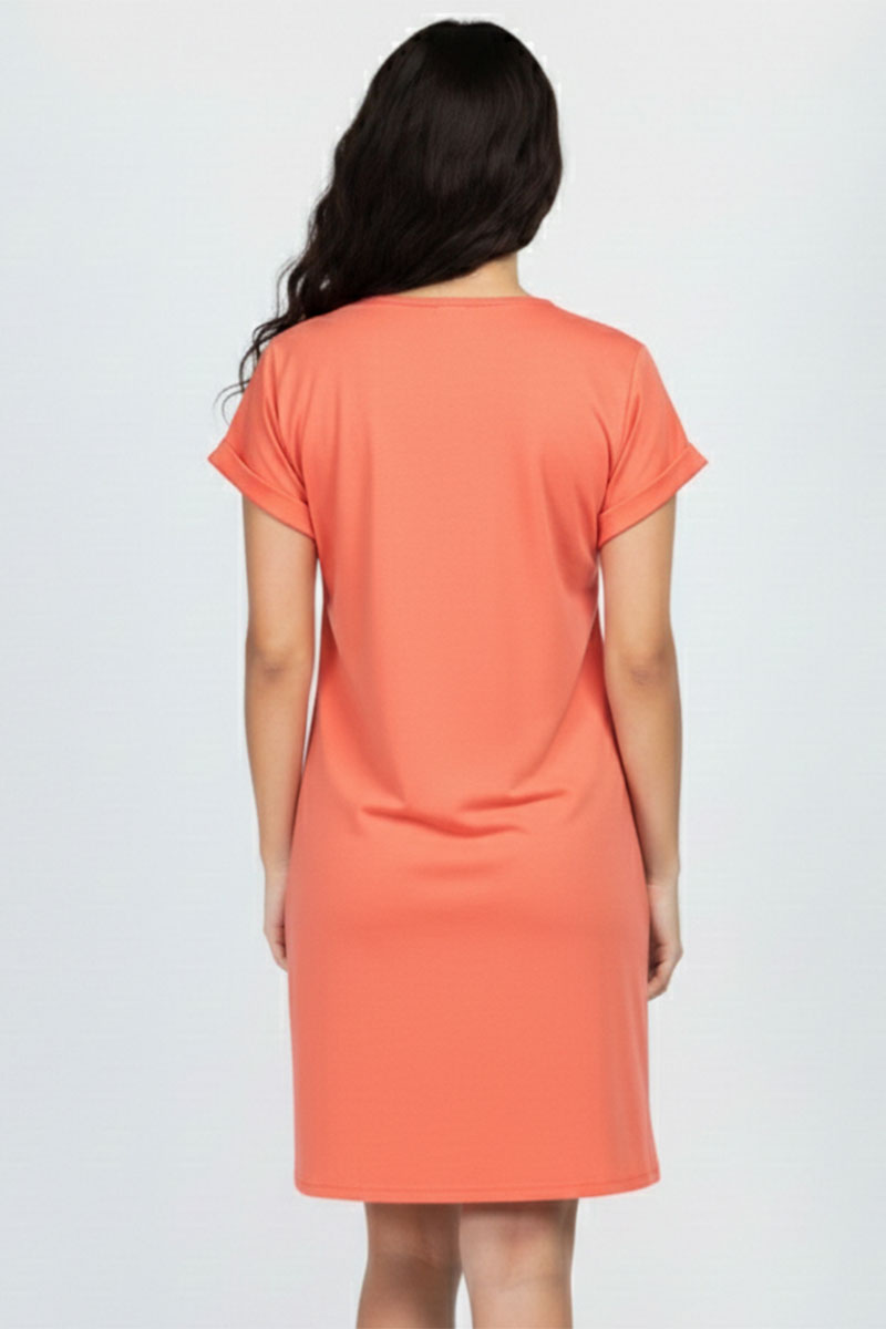 Cap Sleeve Pocket Mini Dress
