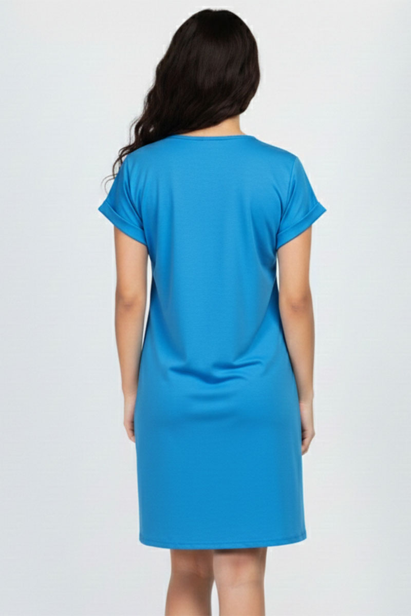 Cap Sleeve Pocket Mini Dress