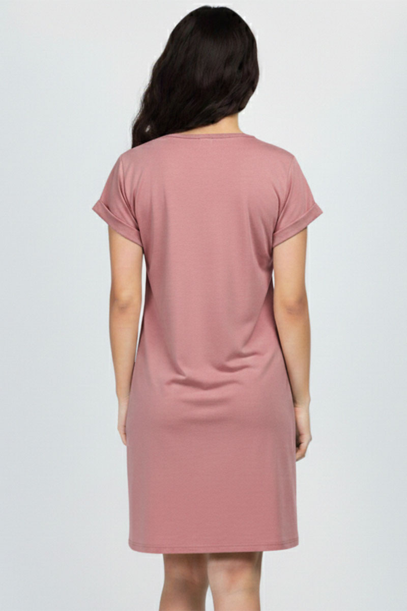Cap Sleeve Pocket Mini Dress