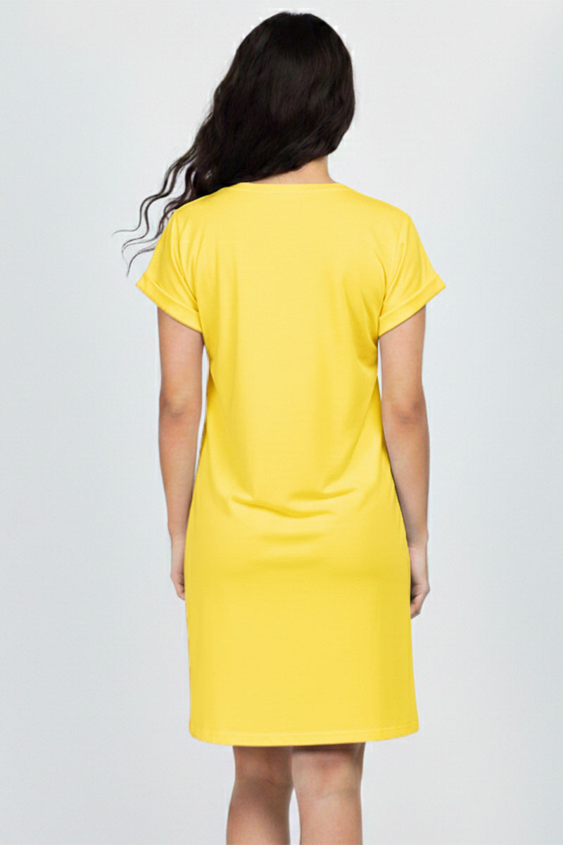 Cap Sleeve Pocket Mini Dress