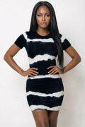 Tie-dye Print Bodycon Dress