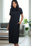 Side Pocket Tee Dress