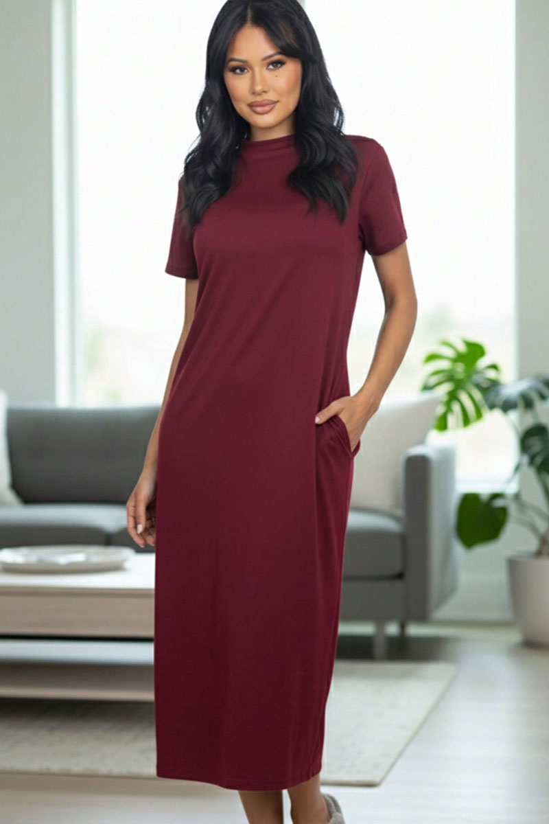 Side Pocket Tee Dress