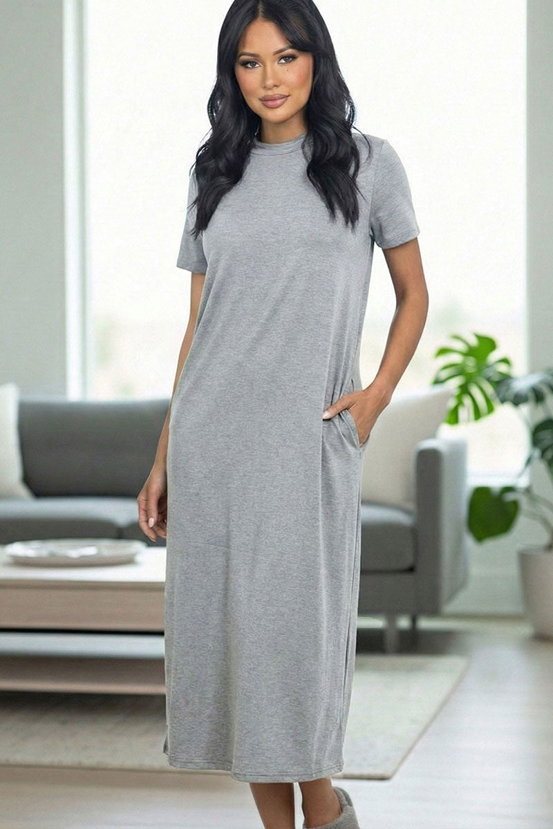 Side Pocket Tee Dress