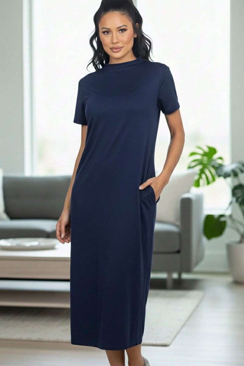 Side Pocket Tee Dress
