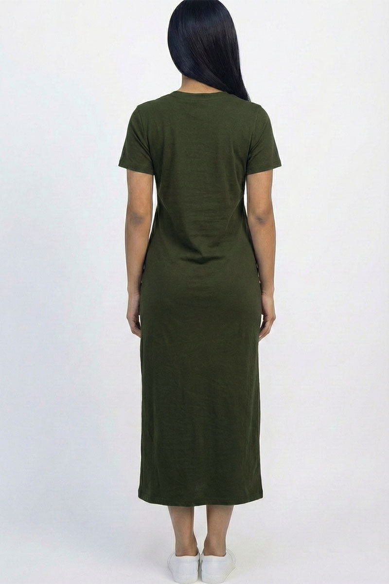 Side Pocket Tee Dress