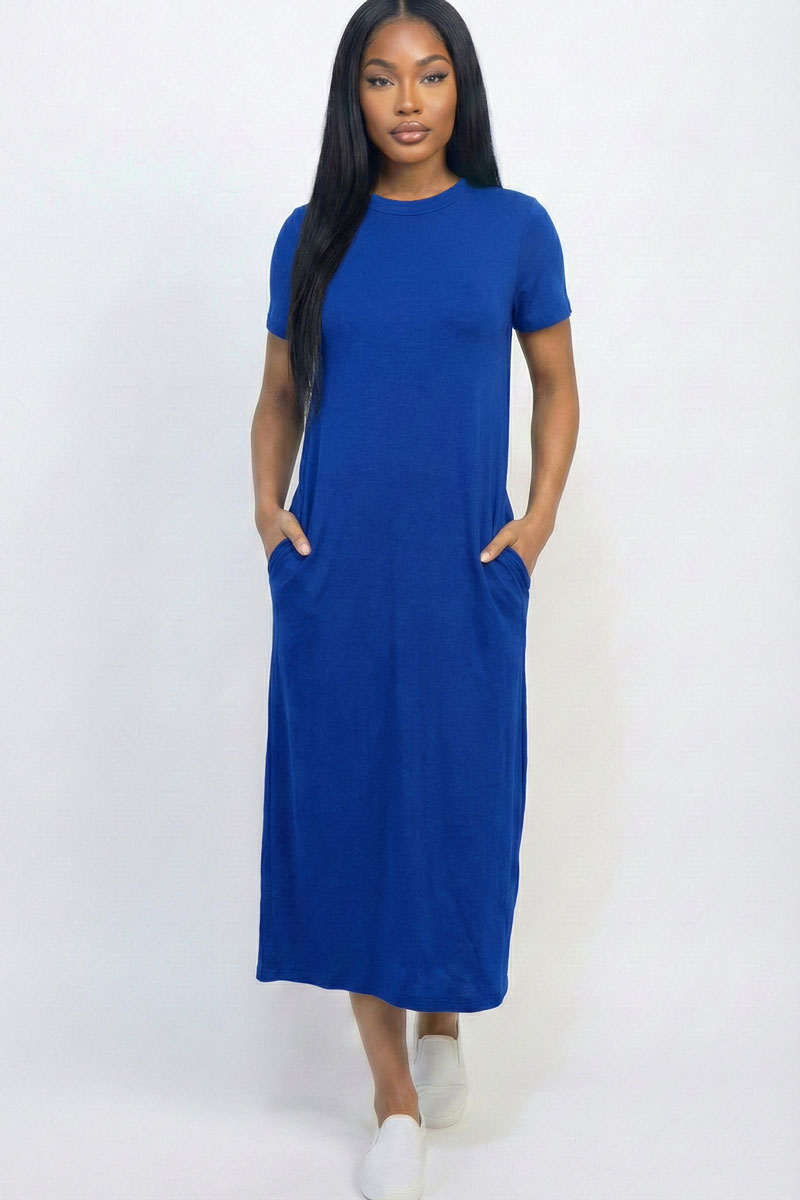 Side Pocket Tee Dress