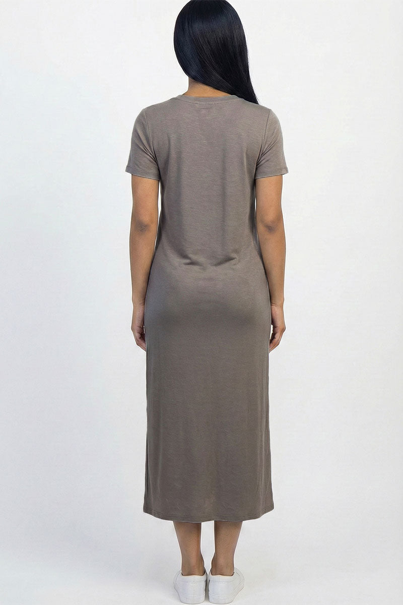 Side Pocket Tee Dress