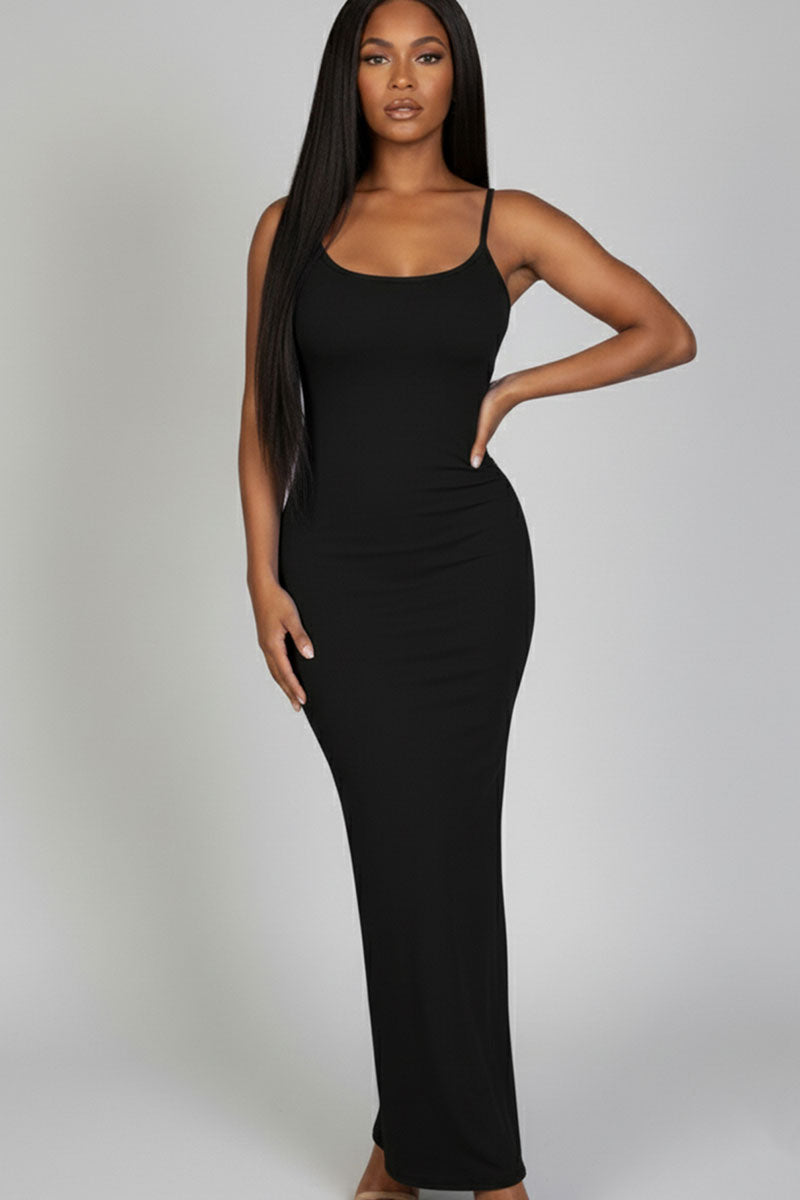 Ribbed Mermaid Hem Camisole Maxi Dress