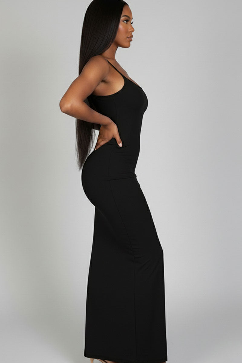 Ribbed Mermaid Hem Camisole Maxi Dress