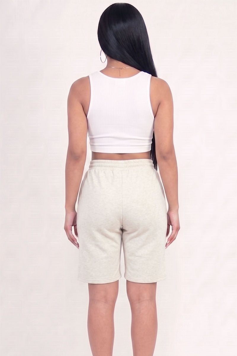 French Terry Bermuda Shorts