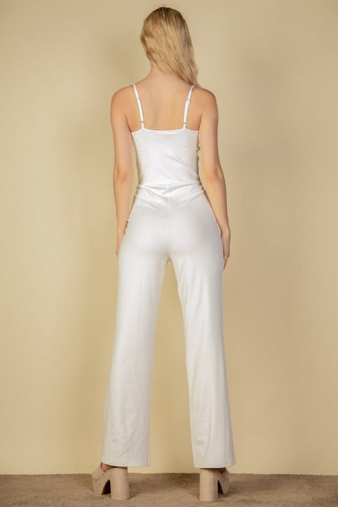 V-neck Camisole Jumpsuit