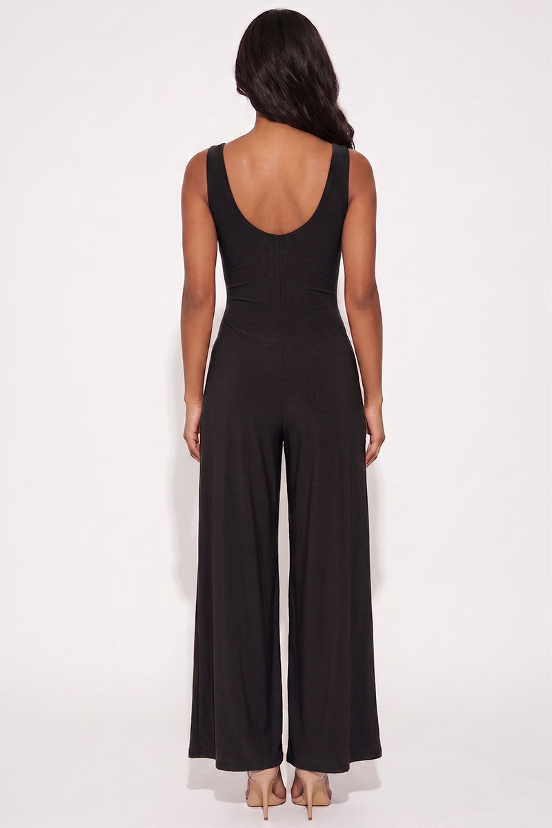 Sleeveless Tank Wide Leg Jumpsuit