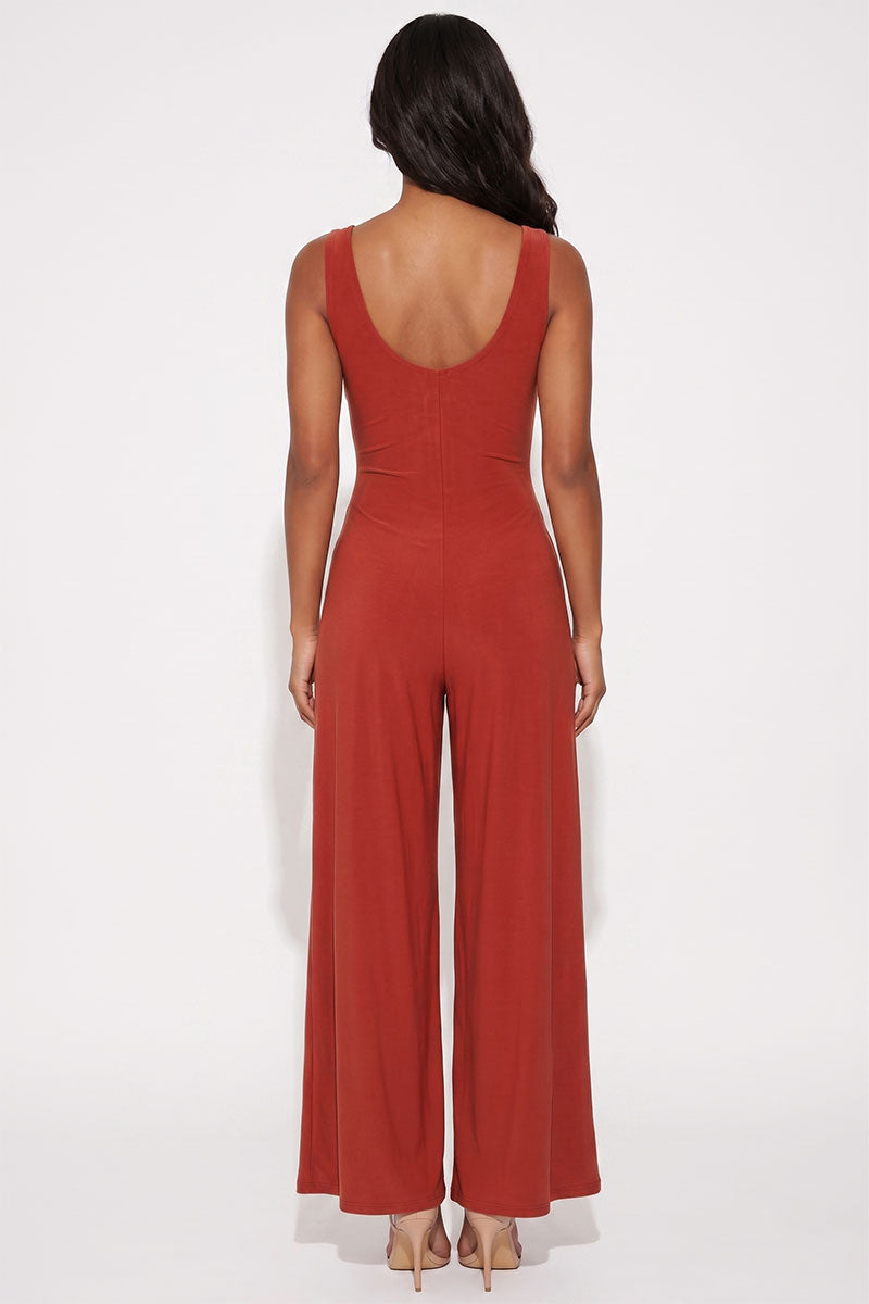 Sleeveless Tank Wide Leg Jumpsuit