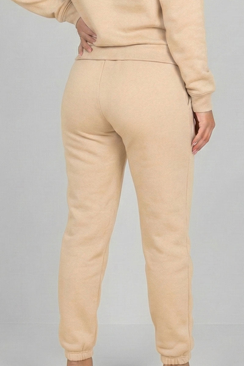 Poly Fleece Elastic Waist Joggers