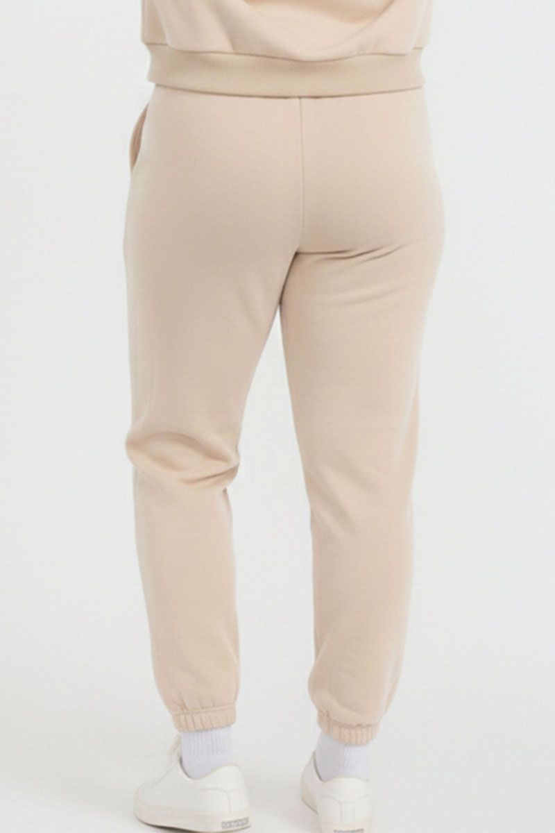 Plus Size Poly Fleece Elastic Waist Joggers