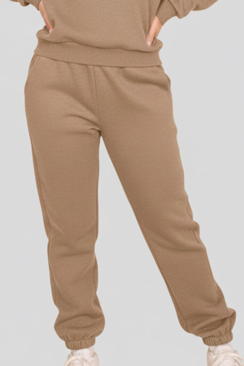 Poly Fleece Elastic Waist Joggers