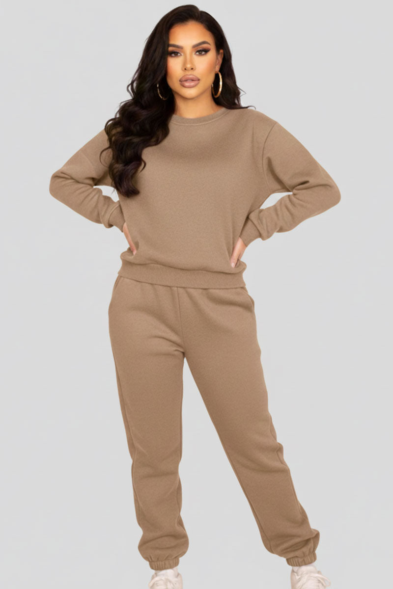 Poly Fleece Elastic Waist Joggers