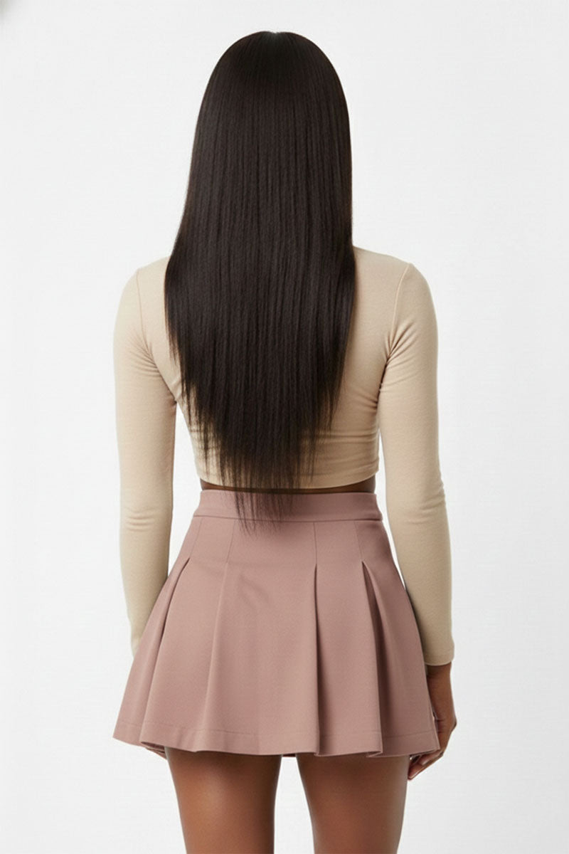 Essential High-Waist Pleated Mini Skirt