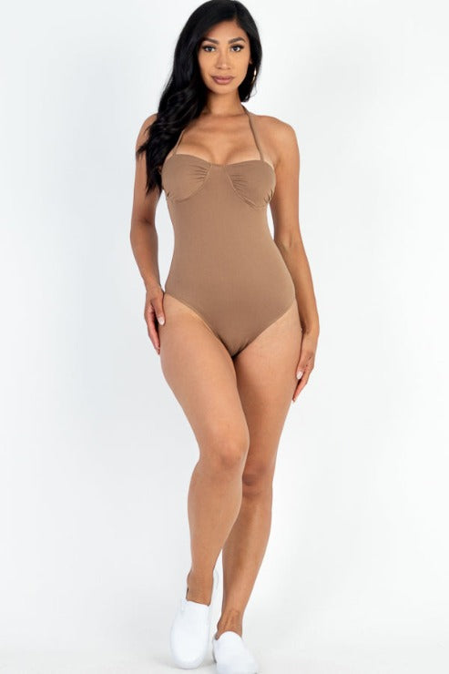 Solid Bustier Bodysuit