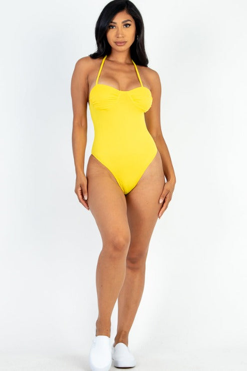 Solid Bustier Bodysuit