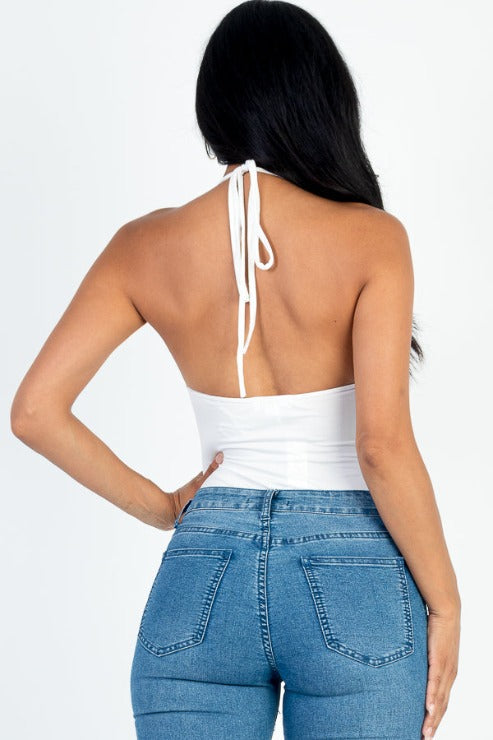 Solid Bustier Bodysuit
