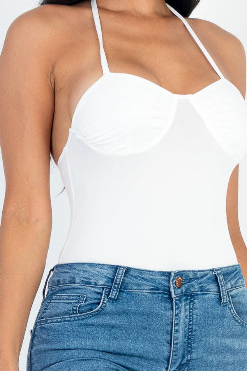 Solid Bustier Bodysuit