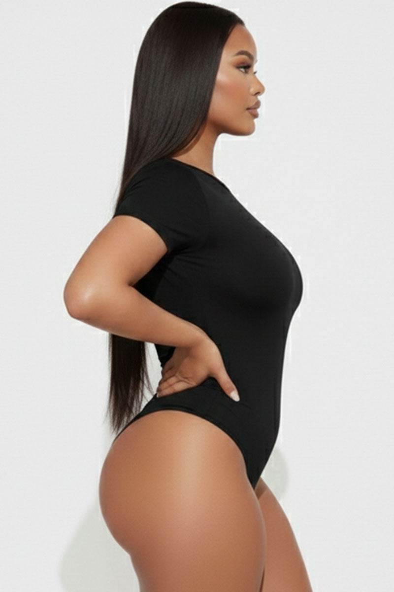 Basic Short Sleeve Crew Neck Bodysuit