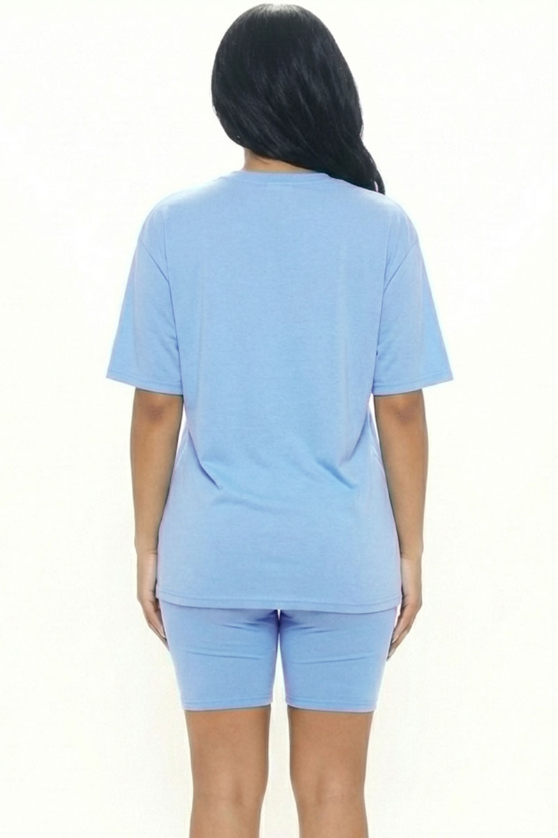 Loose Fit Top & Biker Shorts Set