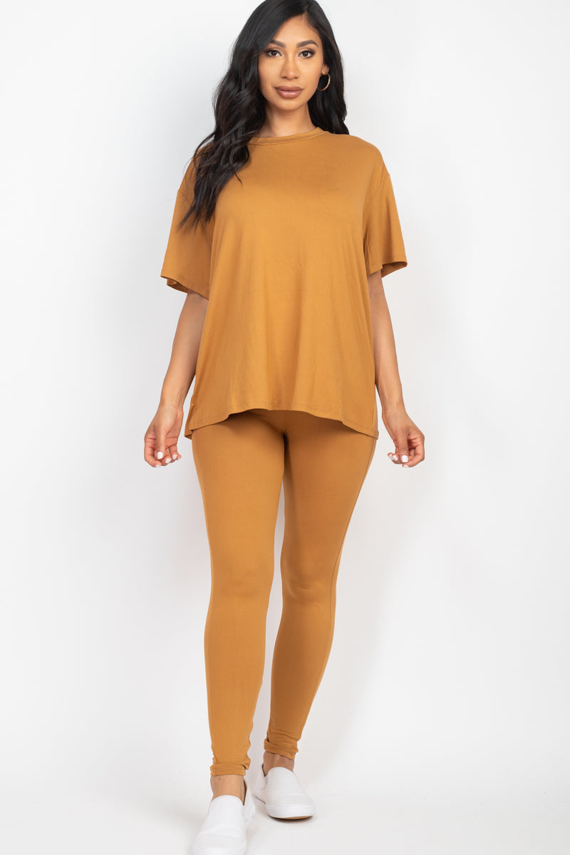 Oversized T-shirt & Leggings Set