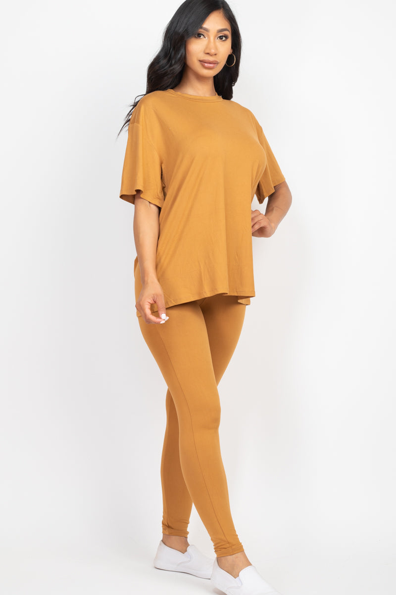 Oversized T-shirt & Leggings Set