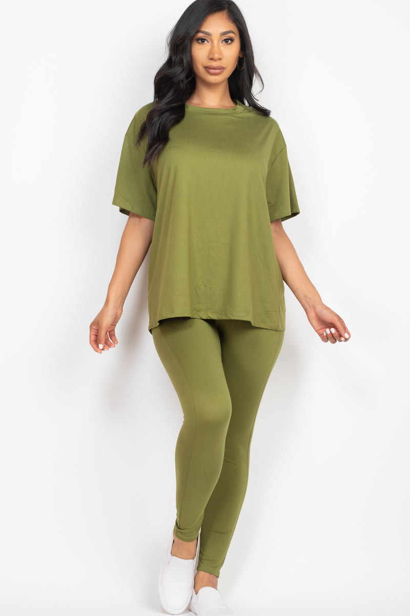 Oversized T-shirt & Leggings Set