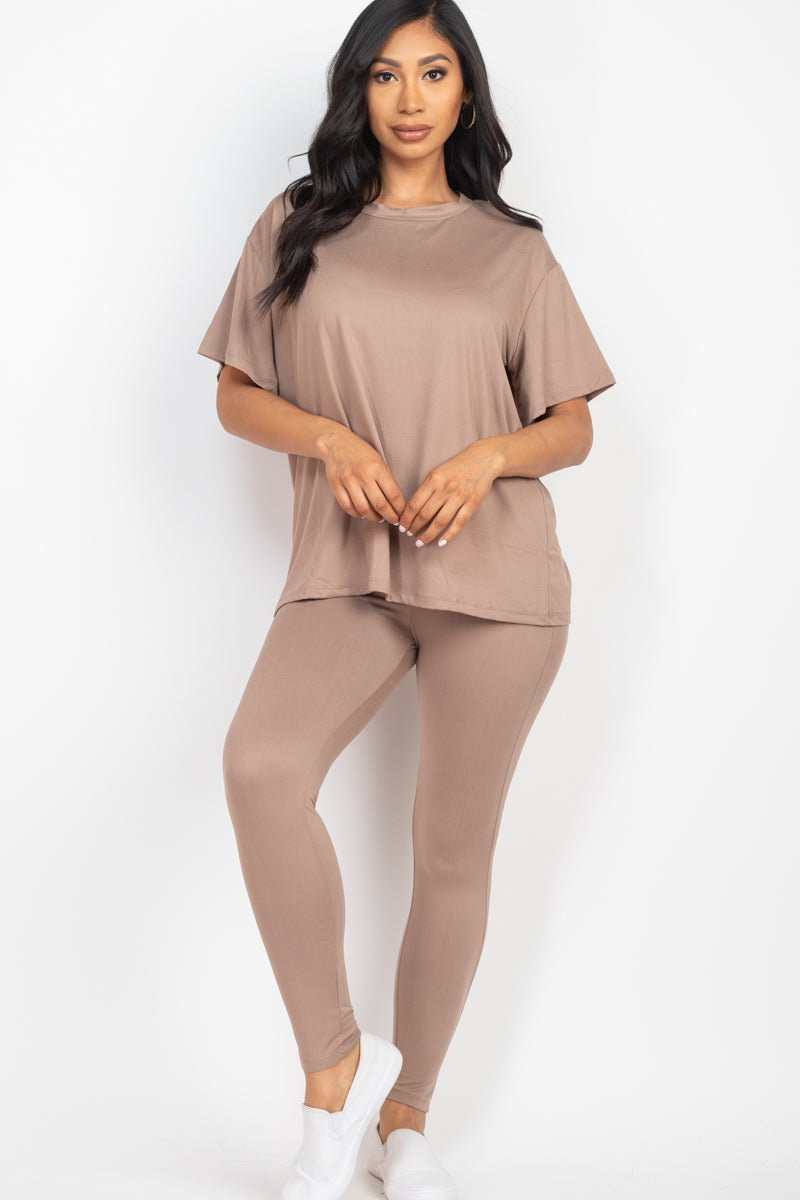 Oversized T-shirt & Leggings Set