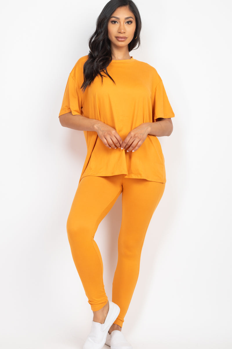 Oversized T-shirt & Leggings Set