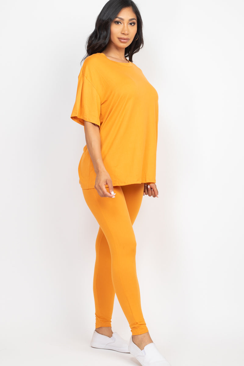Oversized T-shirt & Leggings Set