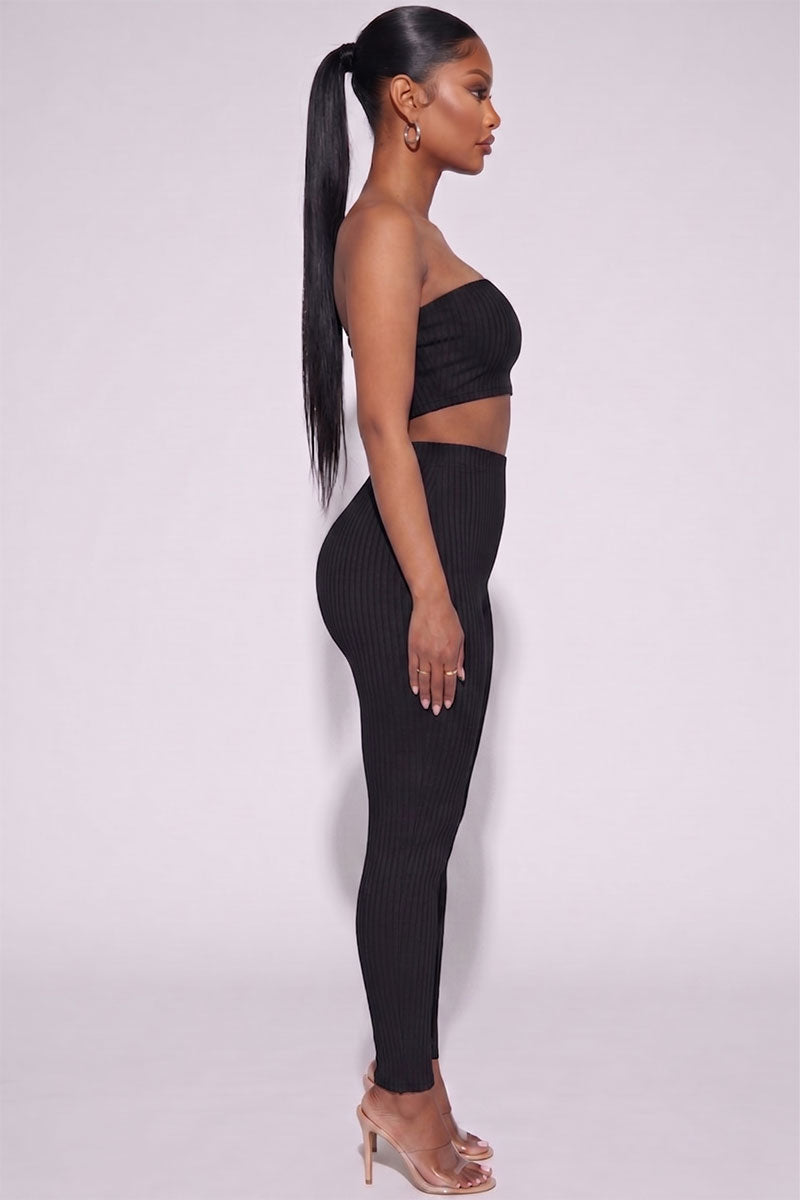 Ribbed Tube Top & Leggings Set