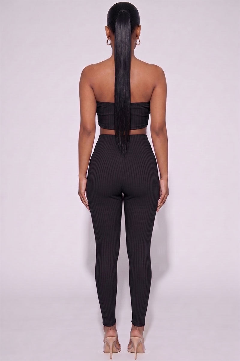 Ribbed Tube Top & Leggings Set