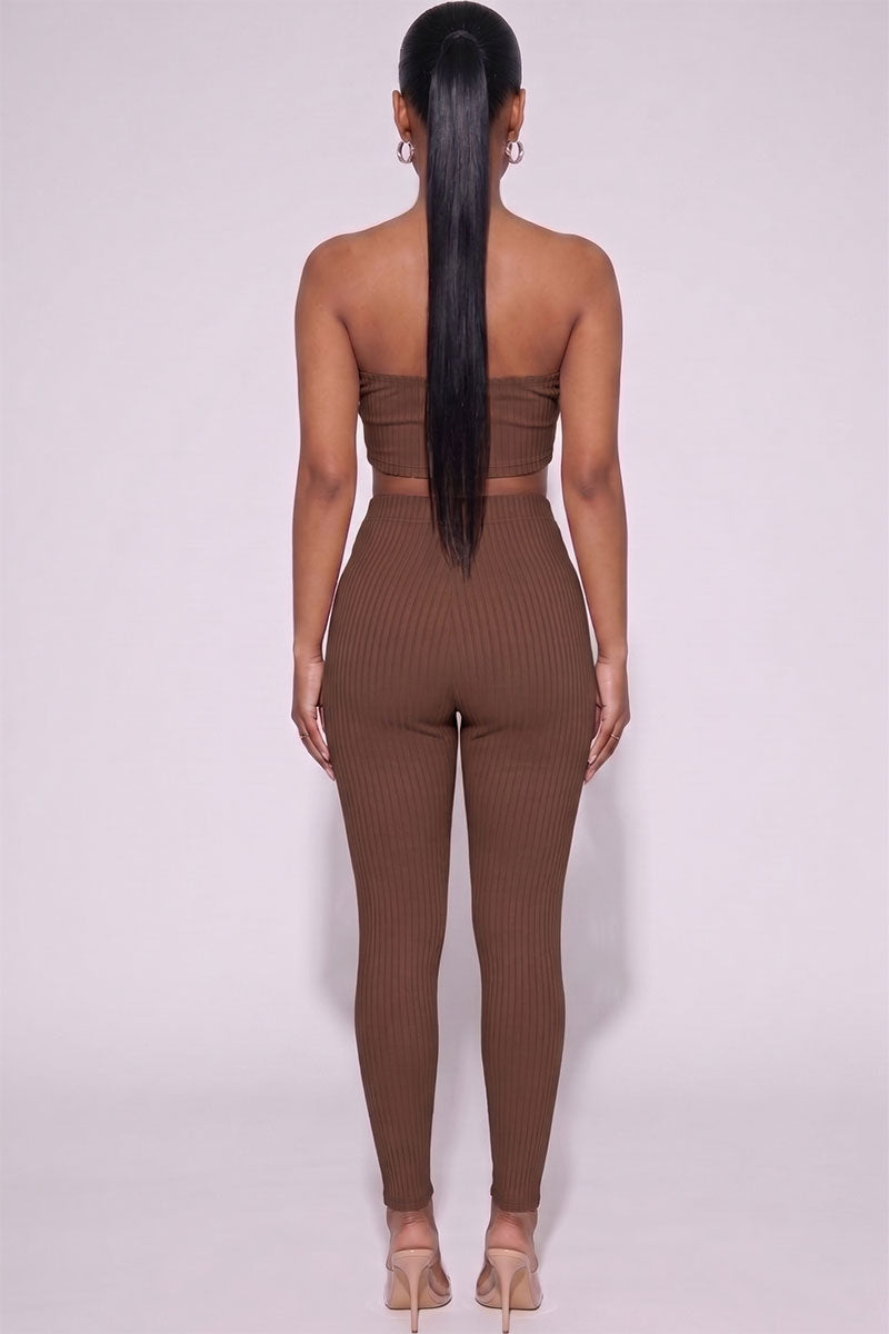 Ribbed Tube Top & Leggings Set