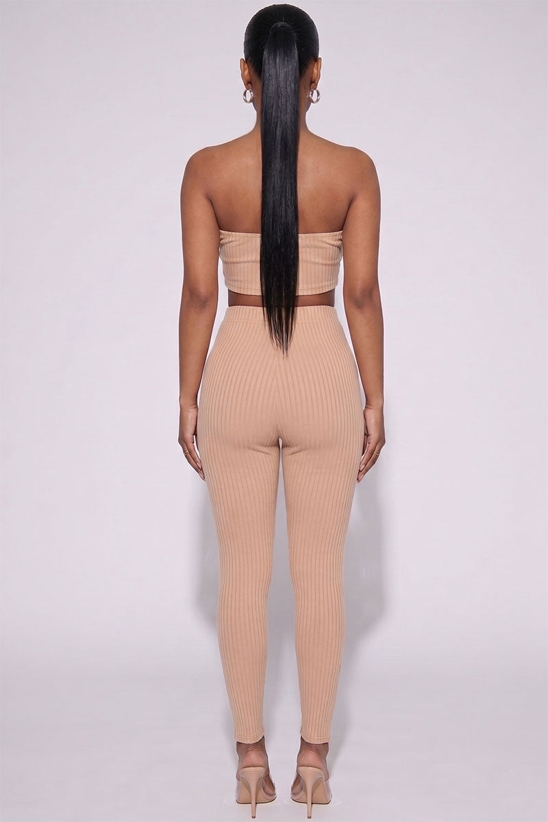 Ribbed Tube Top & Leggings Set