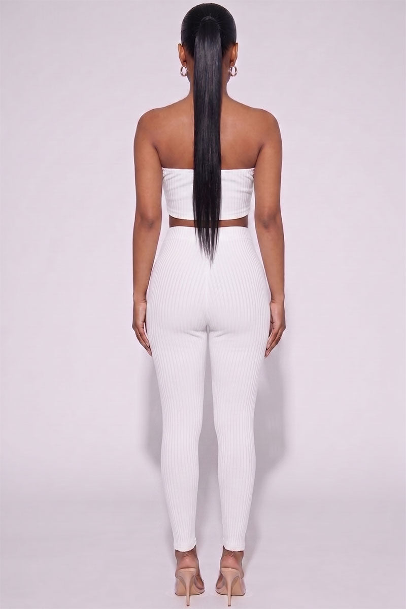 Ribbed Tube Top & Leggings Set