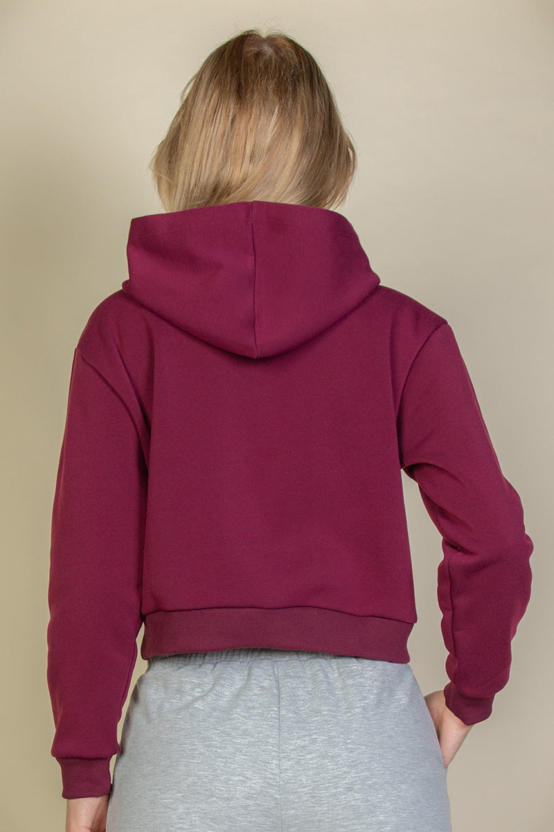 Graphic Drop Shoulder Pull Over Hoodie