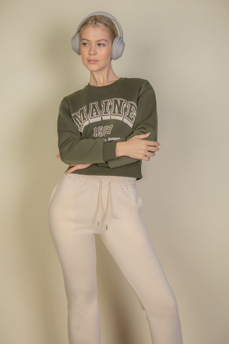 Graphic Drop Shoulder Sweatshirt