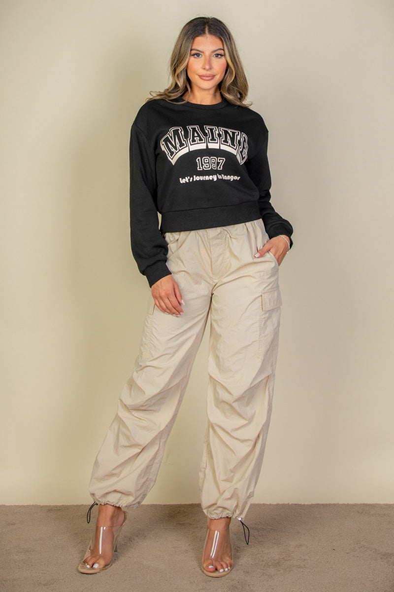 Graphic Drop Shoulder Sweatshirt