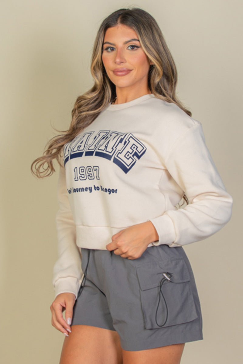 Graphic Drop Shoulder Sweatshirt